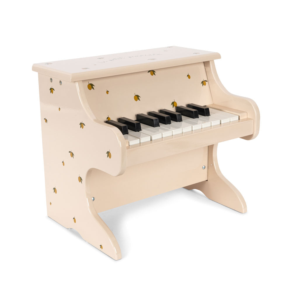 Lemon Print Wooden Toy Piano